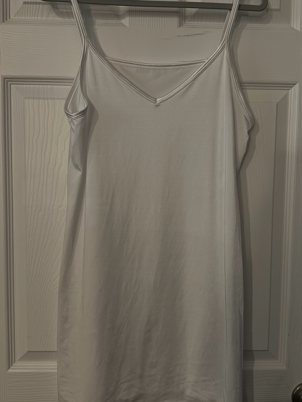 Vanity Fair White Slip Camisole with V & Scoop Neck Size XL